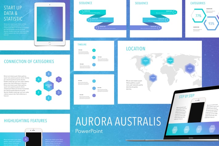 Aurora Australis PowerPoint Template