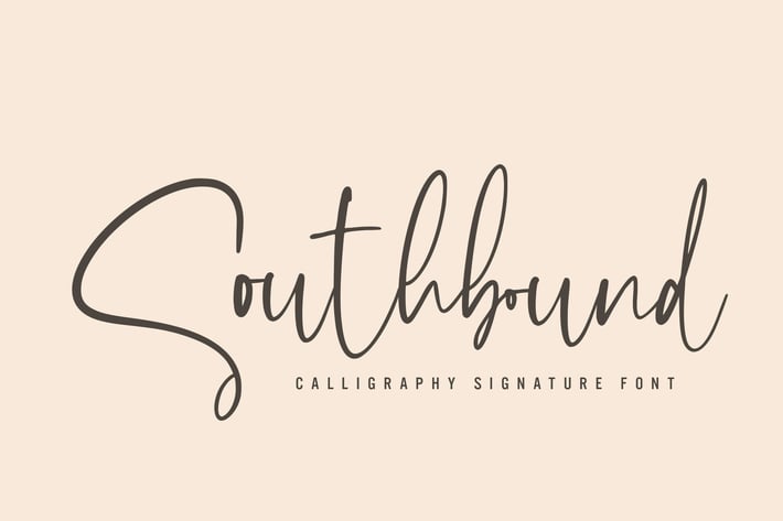 Southbound - Calligraphy Signature Font