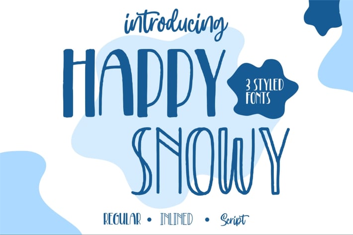 Happy Snowy | Font Trio