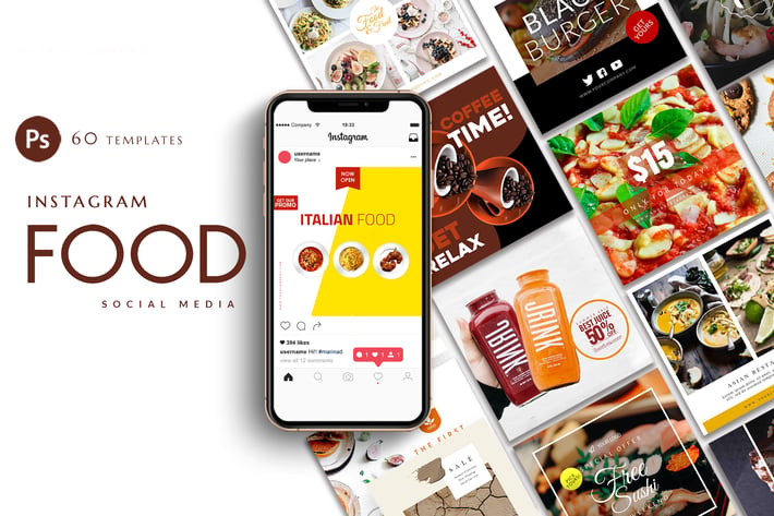 Instagram Food Banner Templates