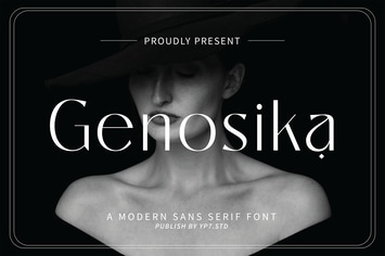 Modern Sans Serif Font - Genosika