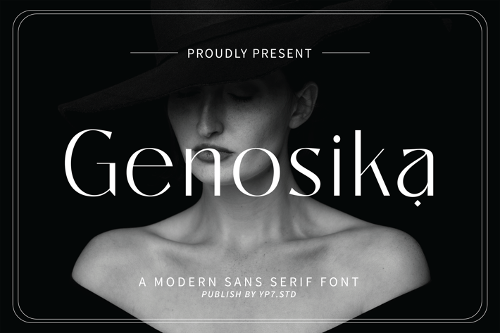Modern Sans Serif Font - Genosika
