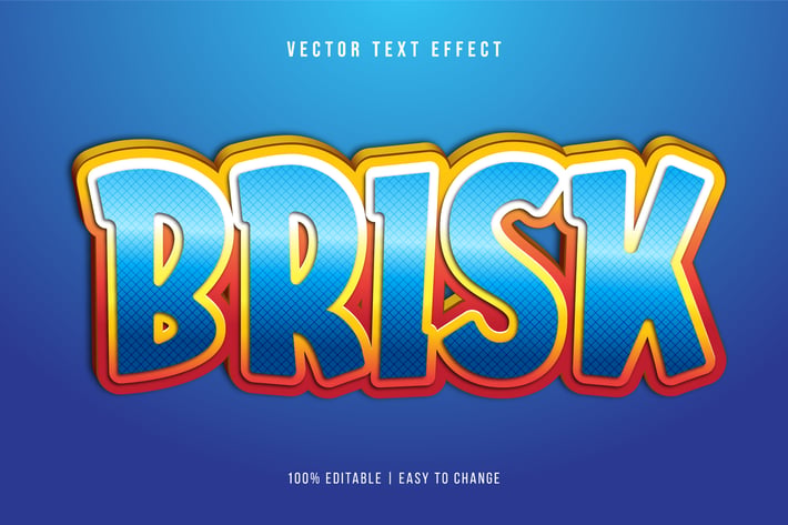 3D Text Effect Editable - Gradient Style 