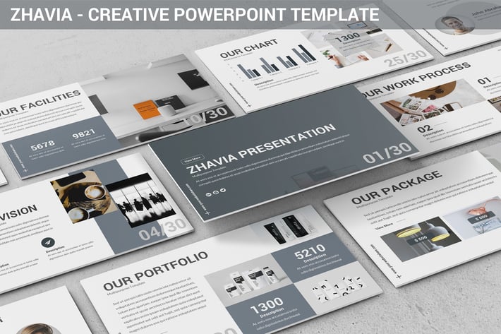 Zhavia - Creative Powerpoint Template