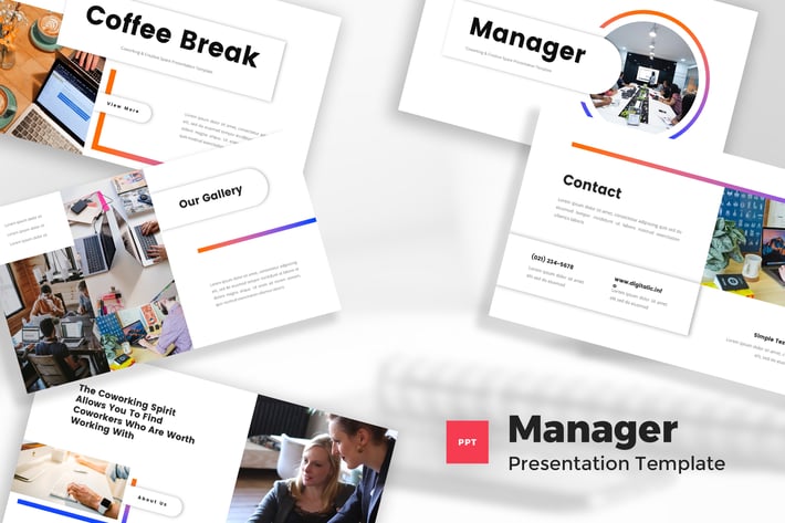Co Working & Creative Space Powerpoint Template