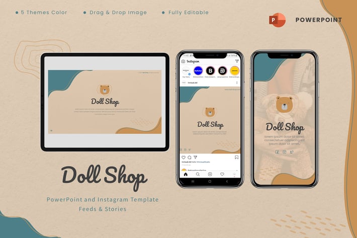 Doll Shop - Powerpoint & Instagram Template