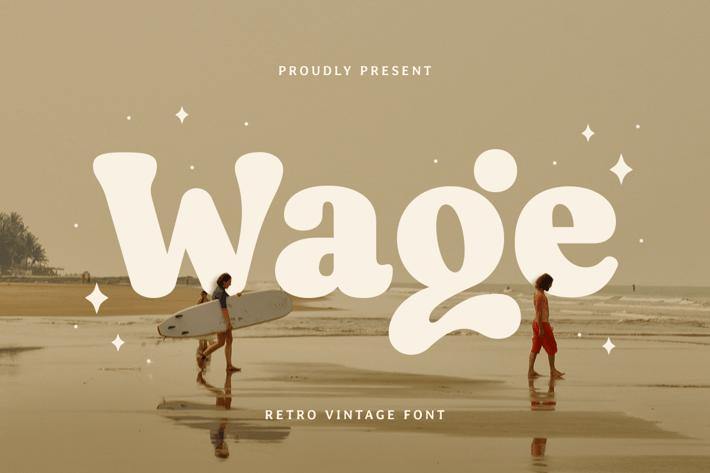 Wage - Retro Vintage Font