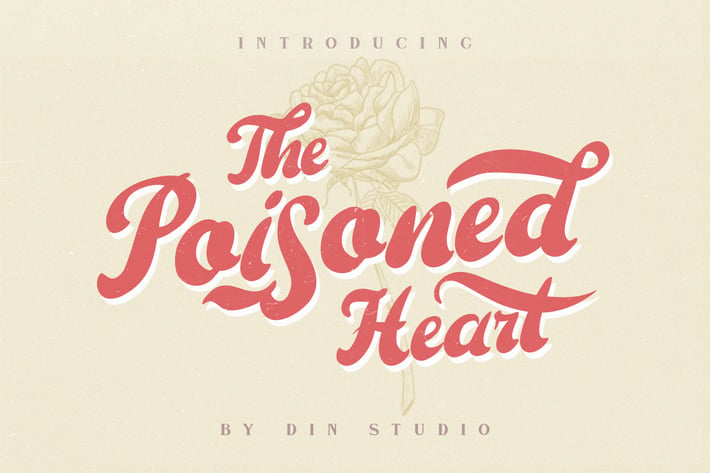 The Poisoned Heart - Retro Vintage Font