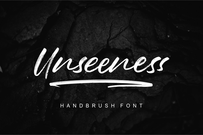 Unseeness - Versatile Brush Textured Font