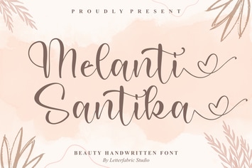 Melanti Santika Handwritten Font
