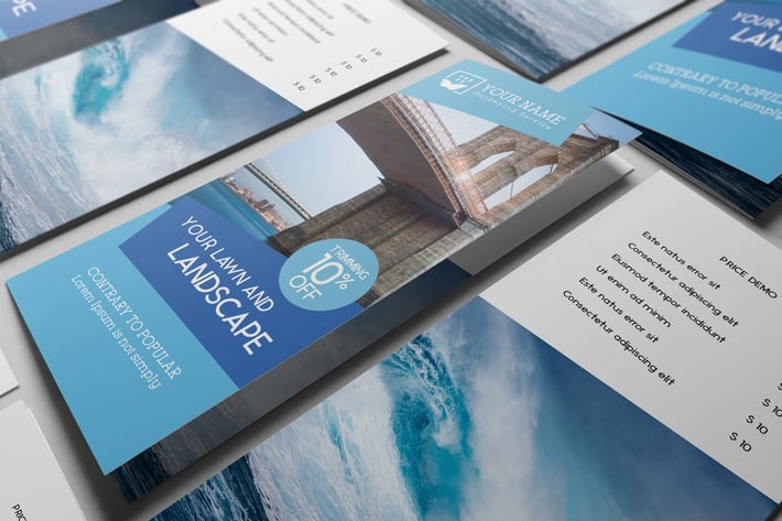 US Letter | Tri-Fold Brochure Mock-up V2