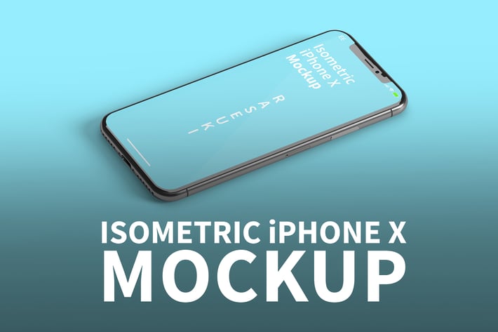 Isometic iPhone Mockup