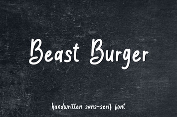 Beast Burger - Handwritten Sans Serif
