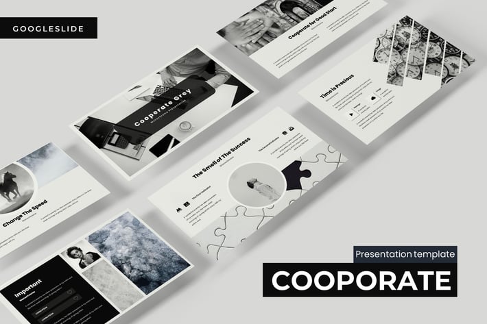 Cooperate Grey - Powerpoint Template