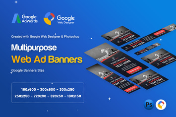 Multi Purpose, Business Banner Ad - GWD & PSD