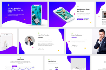 Mobile App Powerpoint Presentation Template