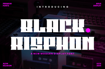 Black Risphon Font