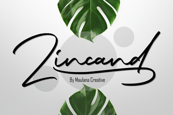 Zincand Modern Script Font
