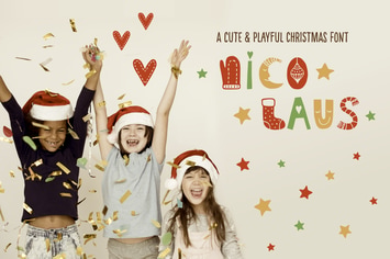 Nico Laus - A Cute And Playful Christmas Font