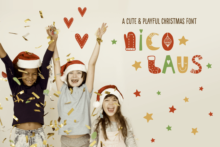 Nico Laus - A Cute And Playful Christmas Font