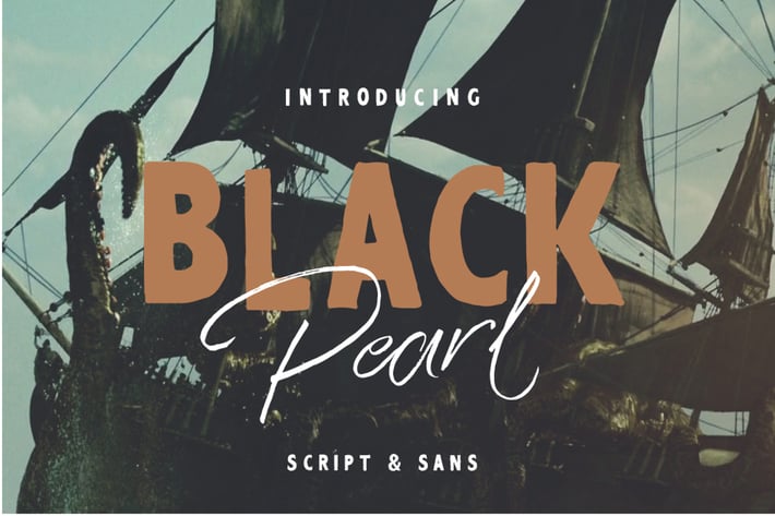 Black Pearl Font Duo + Extras