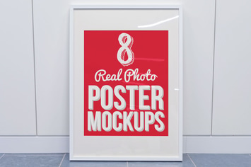 8 Real Photo Poster Mockups
