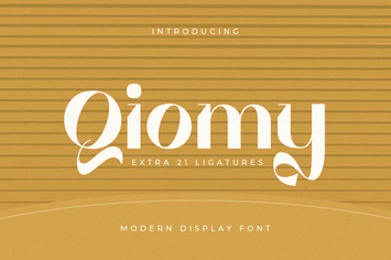 Qiomy - Modern Display Font
