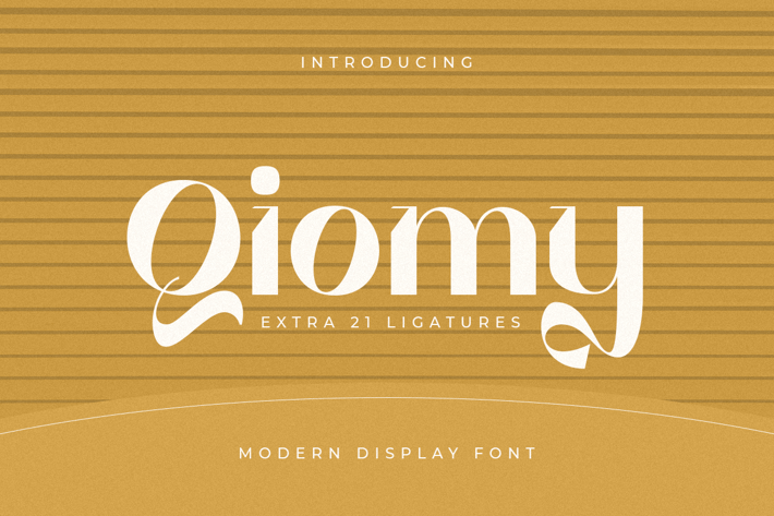 Qiomy - Modern Display Font