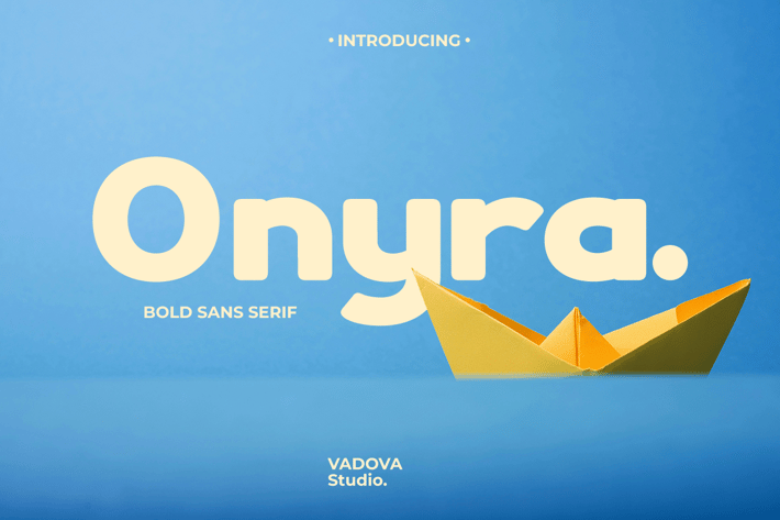 Onyra Bold Sans Serif Font