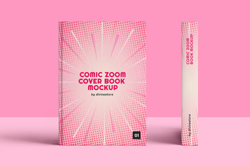 Comic Zoom Cover Book Mockup
