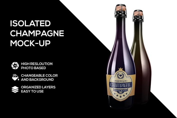 Champagne mockup