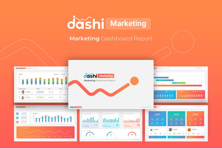 Dashi Marketing – Dashboard Report PowerPoint Temp