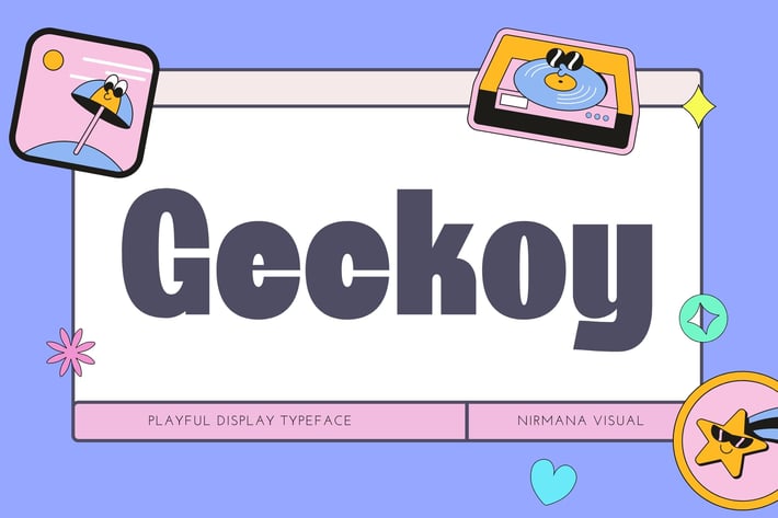 Geckoy - Retro Font