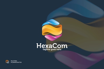 HexaCom - Logo Template
