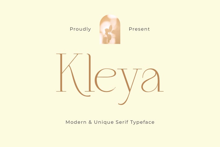 Kleya - Modern Unique Serif Typeface