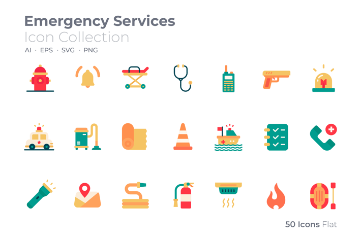 Emergency Service Color Icon