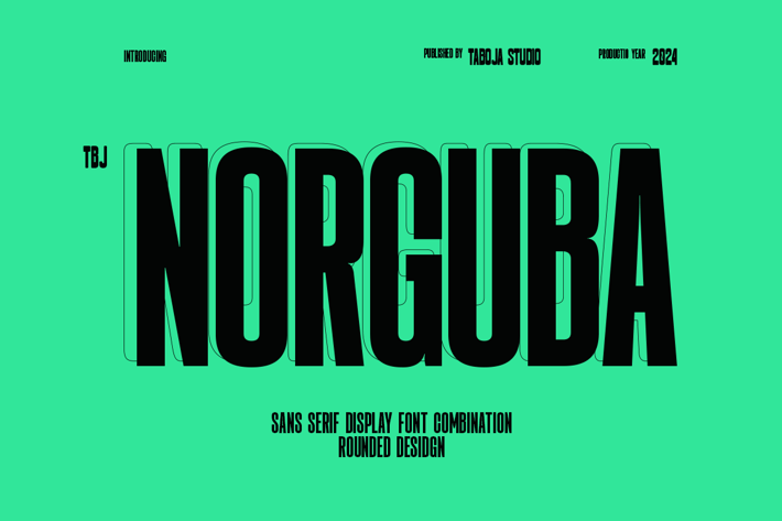 Norguba - Versatile Display Sans Serif Font