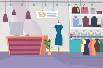 Clothes Shop - Illustration Background