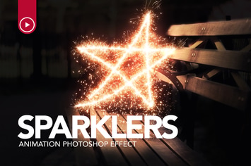 Sparklers Animation Photoshop Action