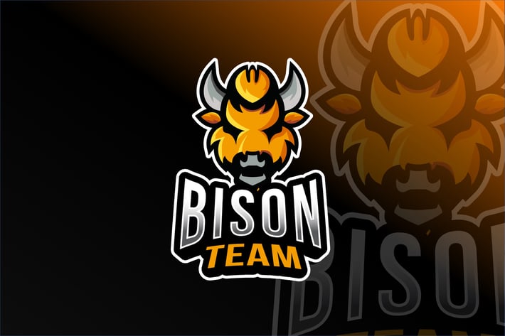 Bison Team Esport Logo Template