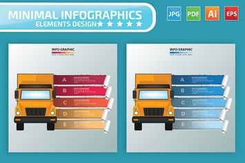 Truck Infographics Design