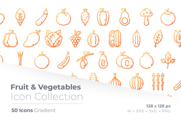 Fruit & Vegetables Gradient Icon