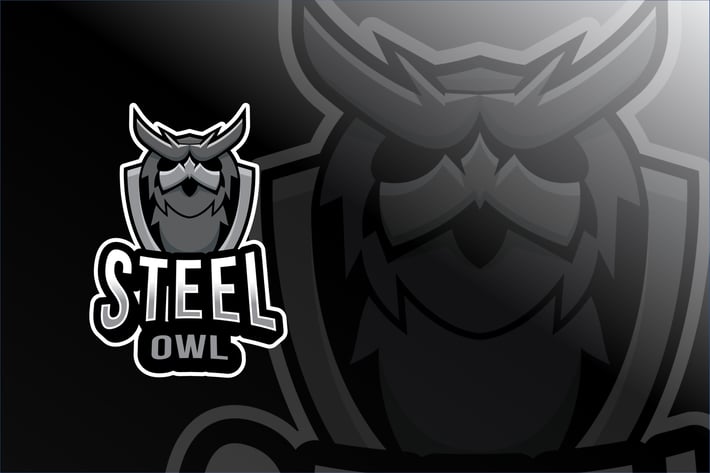 Steel Owl Esport Logo Template