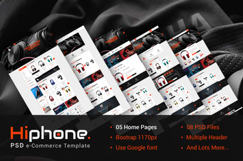 HiPhone - eCommerce PSD Template