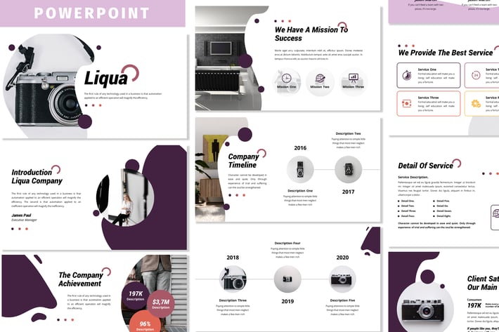 Liqua - Business Powerpoint Template