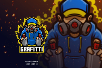 Grafitti Sprayer Logo
