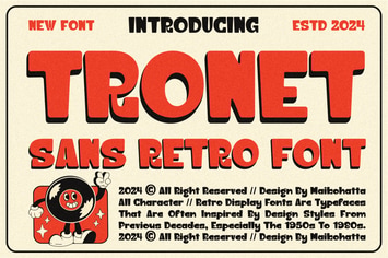 Tronet - Sans Retro Font