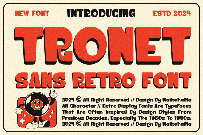 Tronet - Sans Retro Font