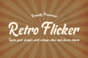 Retro Flicker Font