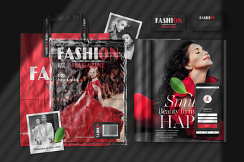 A4 Magazine Scene  Mockup